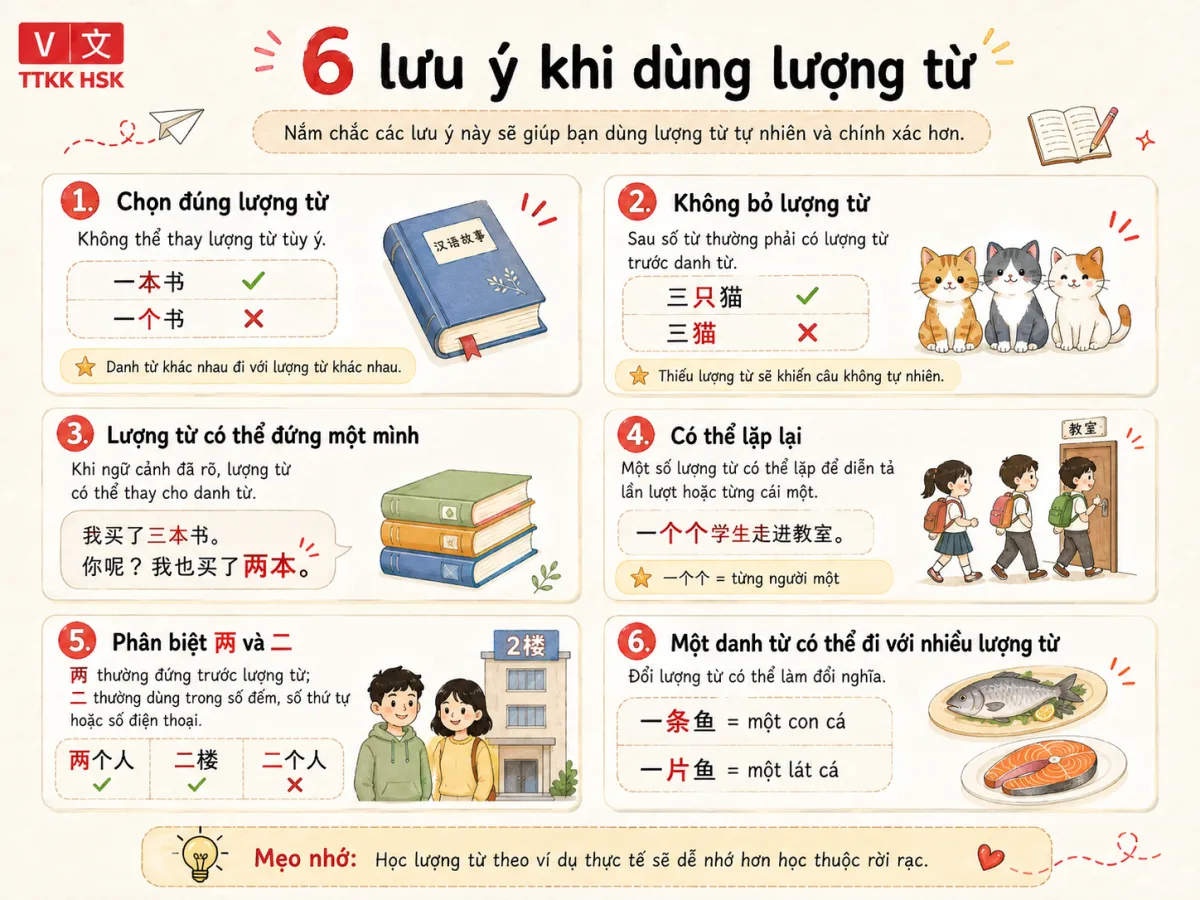 Lưu ý cần nhớ về lượng từ
