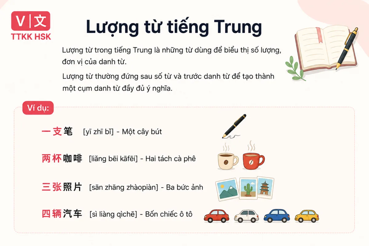 Các nhóm lượng từ thường gặp